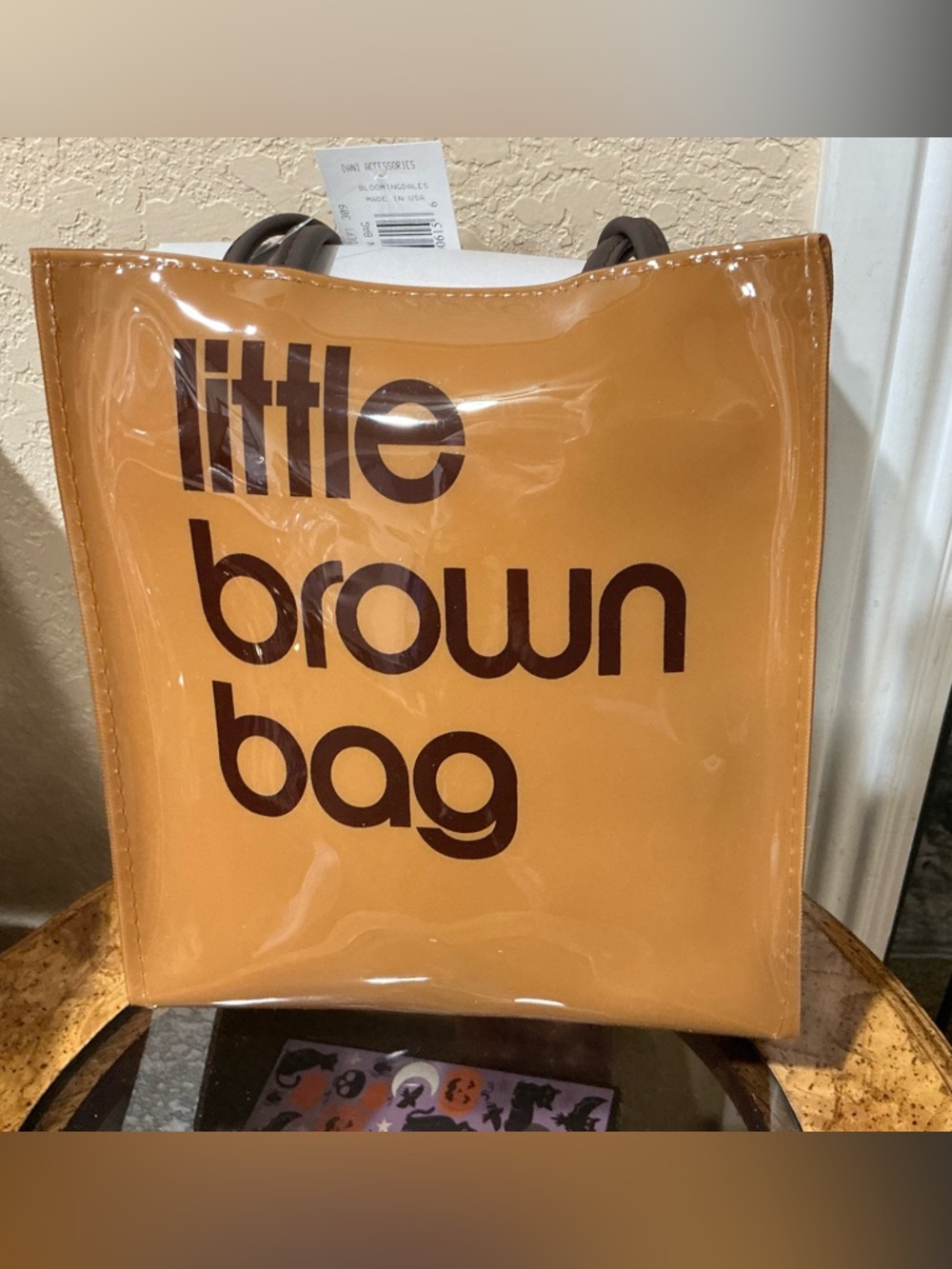 BLOOMINGDALES LITTLE BROWN BAG